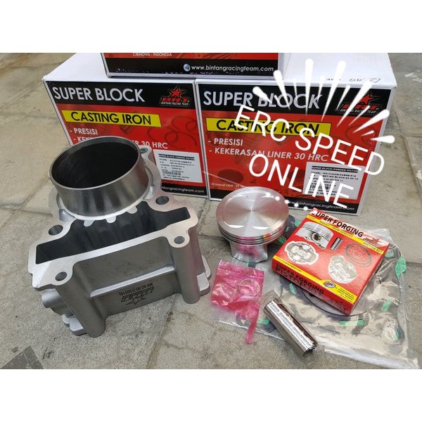 CYLINDER BLOK BRT 62 MM JUPITER MX - VIXION - R15 - XABRE - MX KING CASTING