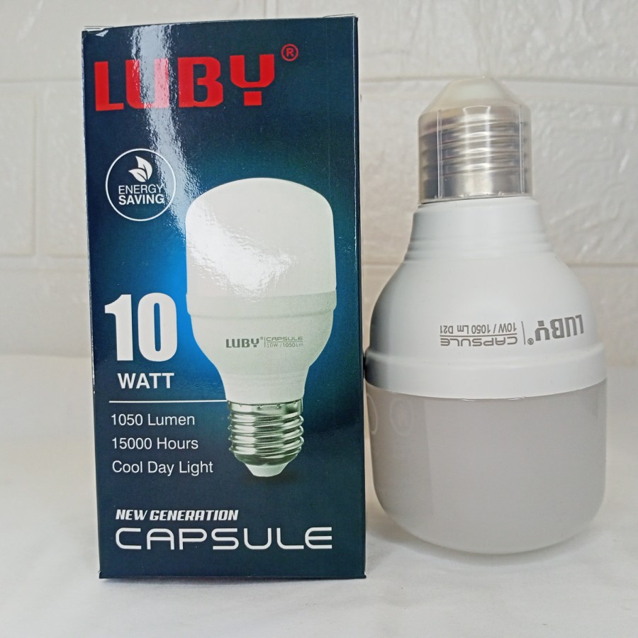 Lampu LED 10 Watt Putih Luby Capsule 10W Bohlam LED 10W