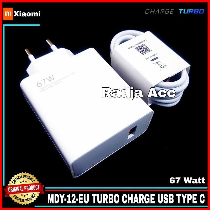 Charger Xiaomi Redmi Note 11 Pro 5G ORIGINAL 100% 67 Watt TURBO Type C