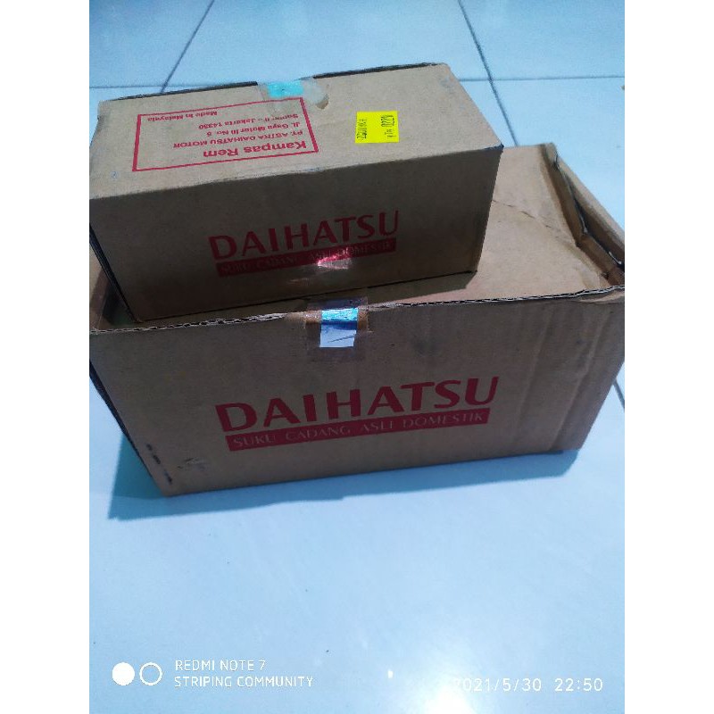 kampas rem depan belakang original daihatsu grandmax grand max luxio asli