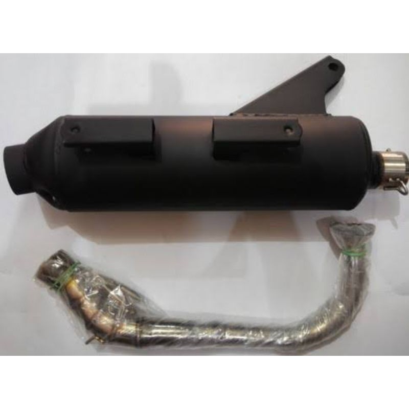 KNALPOT TSUKIGI LEHERAN BLUMON MOTOR  BEAT VARIO MIO DLL
