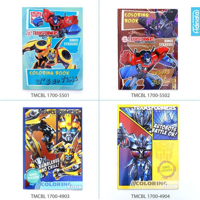 JUAL TRANSFORMER BATTLE COLORING BOOK L ADINATA / BUKU MEWARNAI / BUKU ANAK TERPOPULER