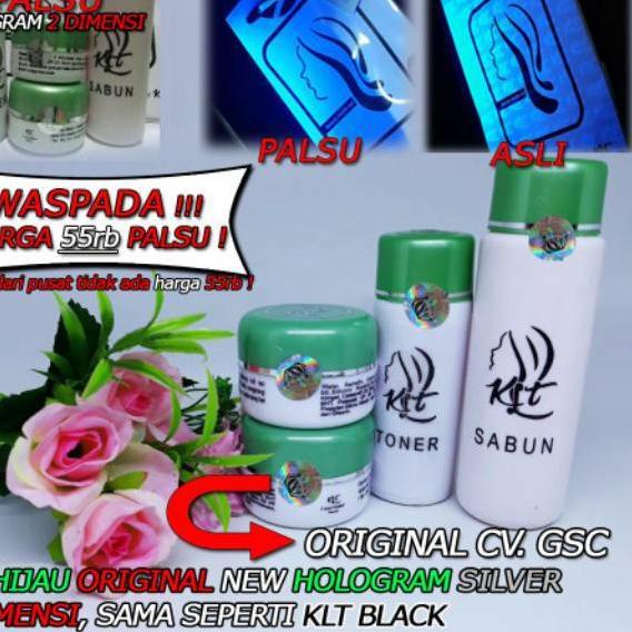 ✽ Cream KLT HIJAU ORIGINAL / Cream KLT HIJAU HOLOGRAM 5 DIMENSI ✩