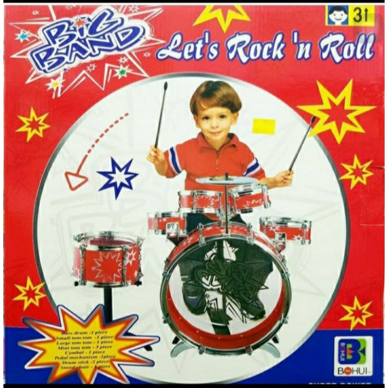 big band drum set anak