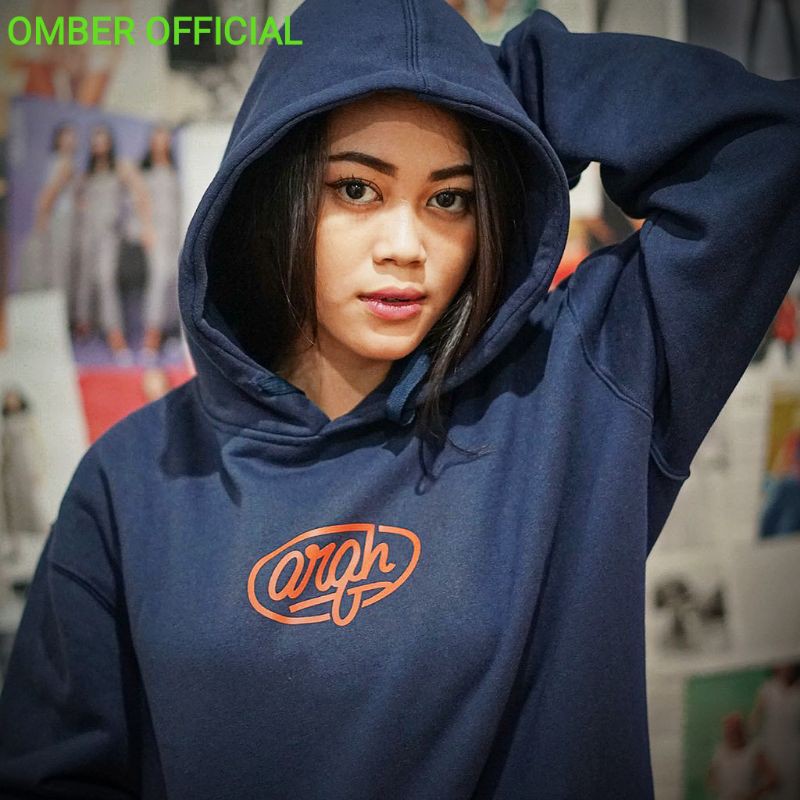 jaket arghinspire sweater pullover sablon hurup sambung simpel ready