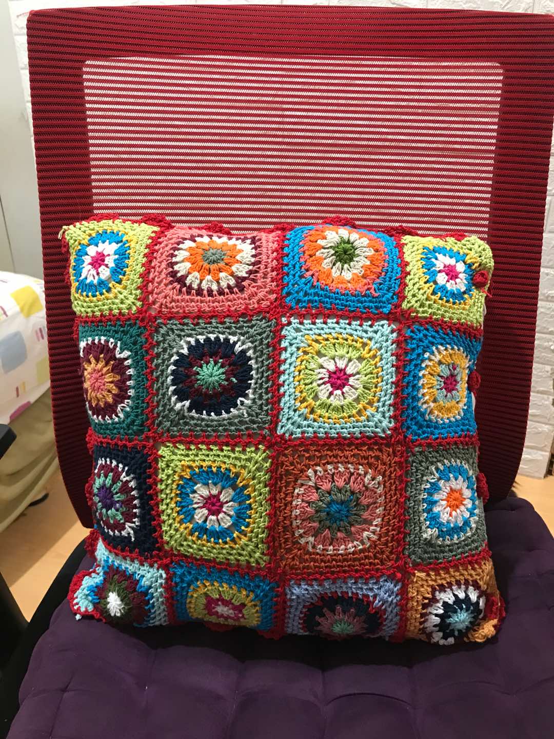 Sarung Bantal Rajut Ukuran 40×40 Cm