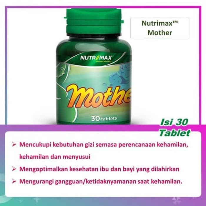  Nutrimax  Mother Nutrisi Ibu  Hamil Menyusui  30 Tablet 