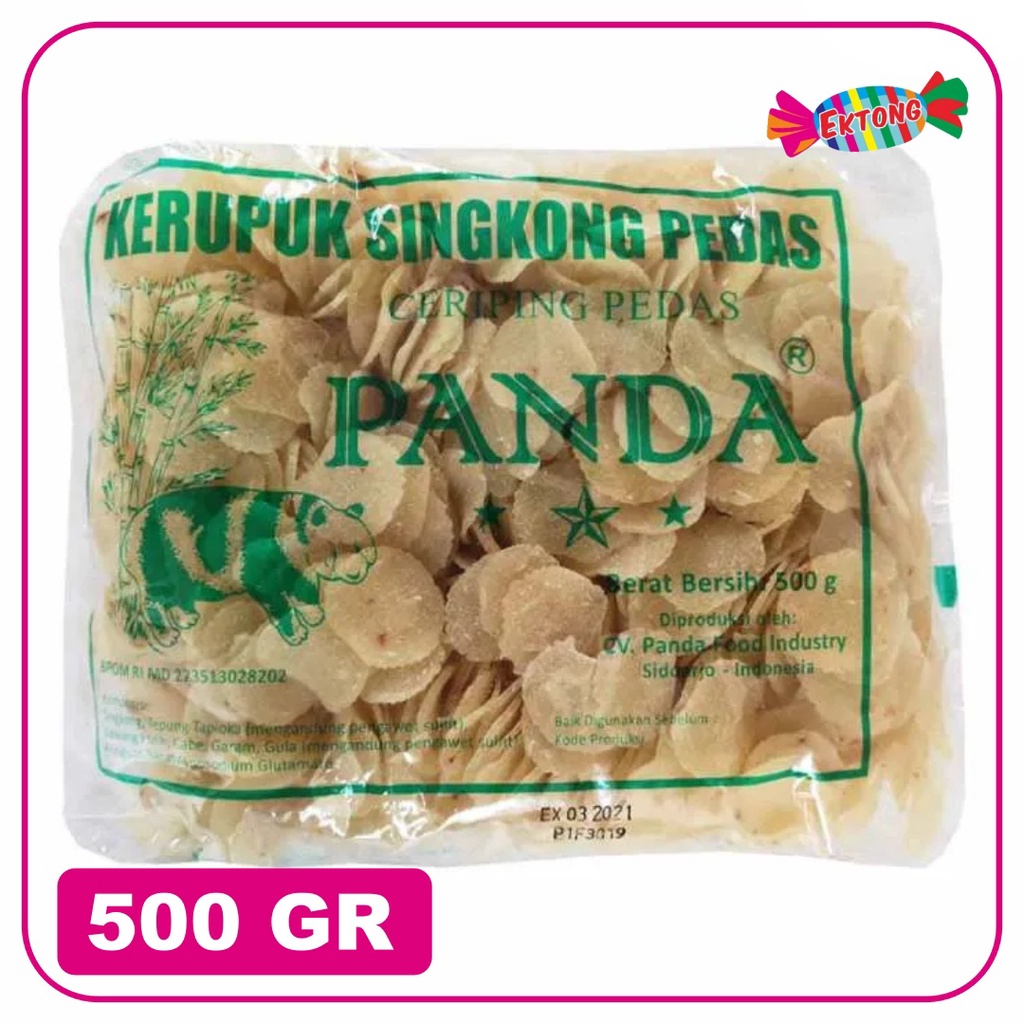 

KERUPUK SINGKONG PANDA 500 GR