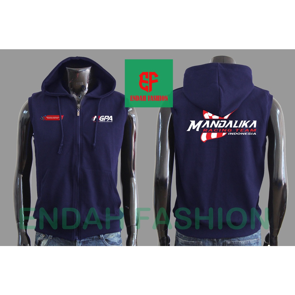 JAKET VEST ZIPPER SIRKUIT MANDALIKA RACING TEAM INDONESIA
