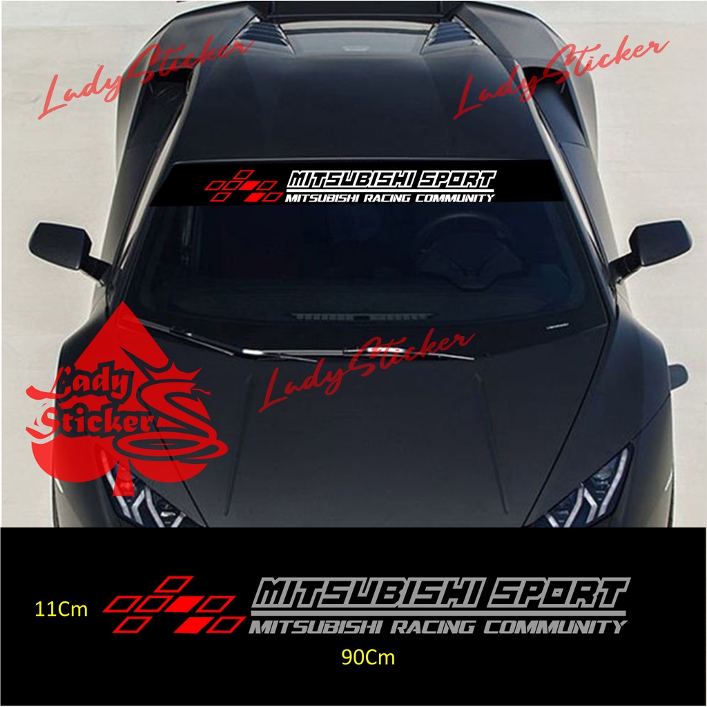 STICKER STIKER MOBIL MITSUBISHI PAJERO L300 STICKER KACA DEPAN BELAKANG MOBIL MITSUBIHI PAJERO XPAND
