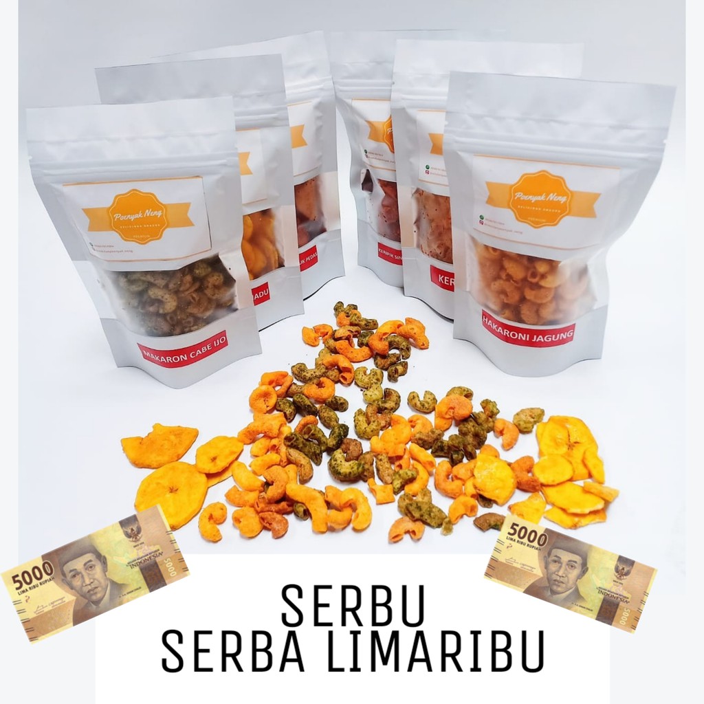

PROMO | MAKARONI SERBA 5000 / SNACK SERBA GOCENG / SERBA 5 RIBU / SNACK KILOAN MURAH
