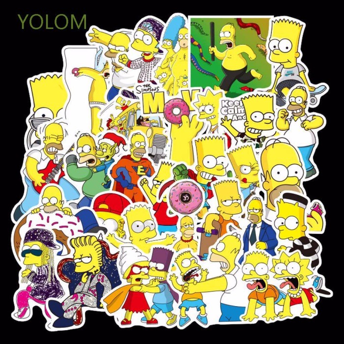 

SA278 YOLOM Funny Comedy Decorative Stickers Anime Decals Stationery S