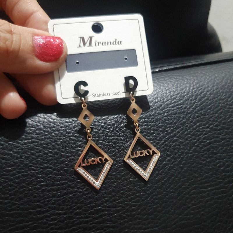 Anting Titanium Asli Rosegold Premium Quality Anti karat anti alergi Stainless Steel Tidak karatan antt 010