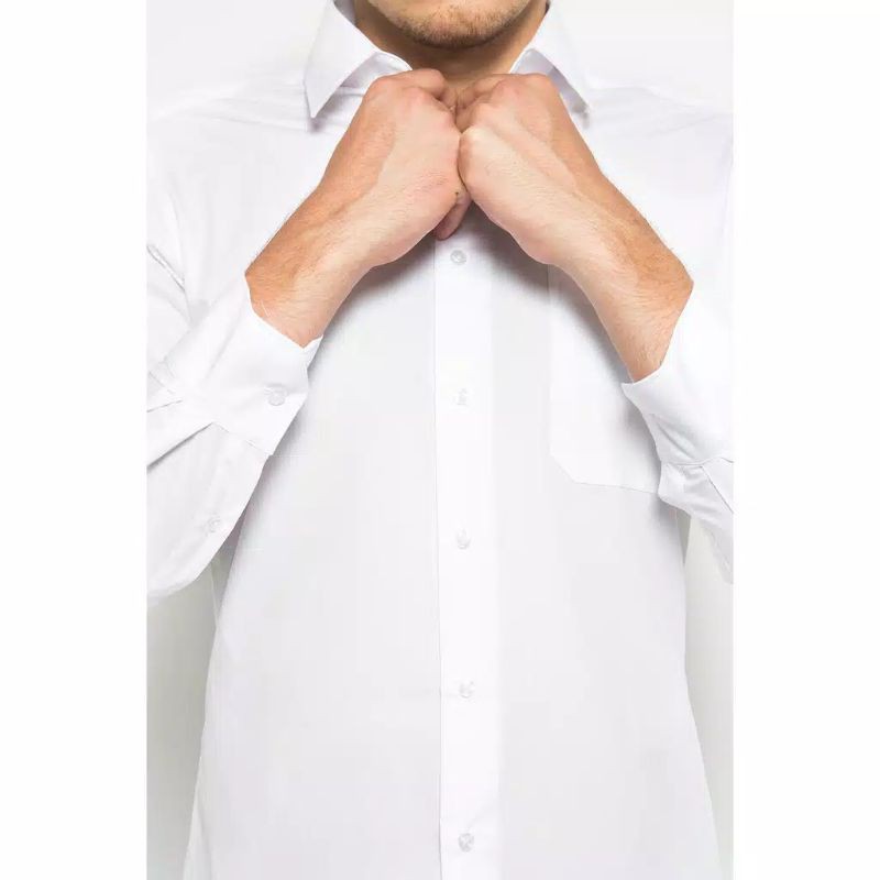 kemeja putih kantor polos