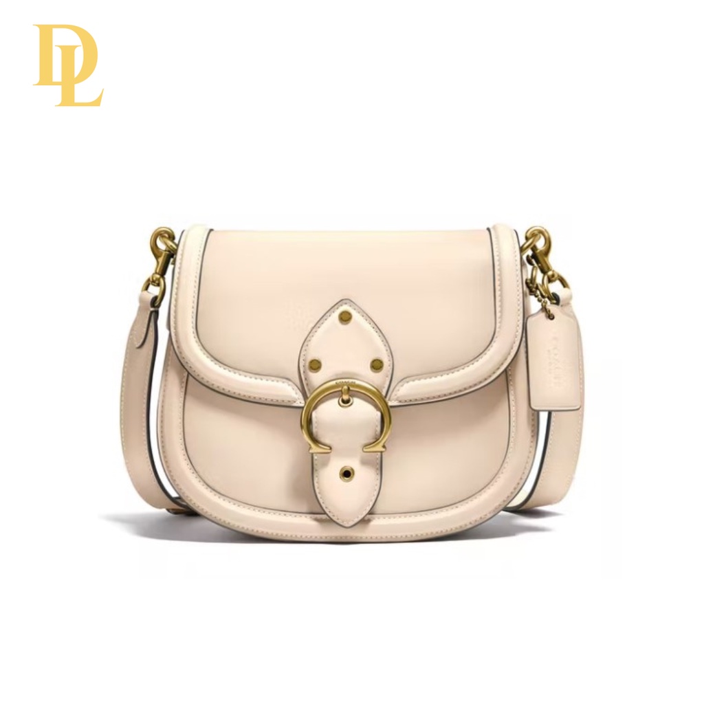Coach Beat Saddle Bag - White (C0749)