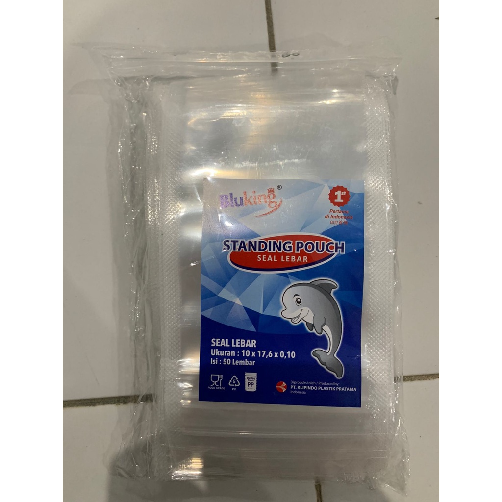 Jual Plastik Pe Standing Pouch Minuman Bluking Minuman Blutop X