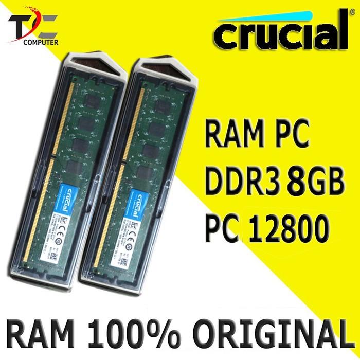 Ram Ram Memory Longdim Pc Crucial 8Gb Ddr3-1600 Udimm