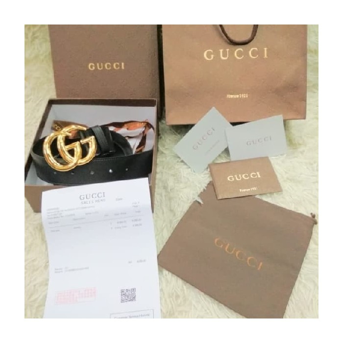 gucci Dijual marmont wanita 100 ikat pinggang premium Murah