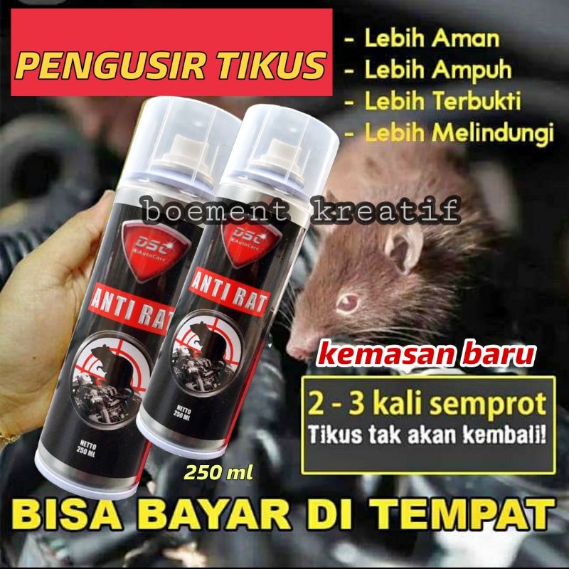 Pengusir tikus mobil ampuh / penghitam dashboard mobil / antirat tikus / Black to black