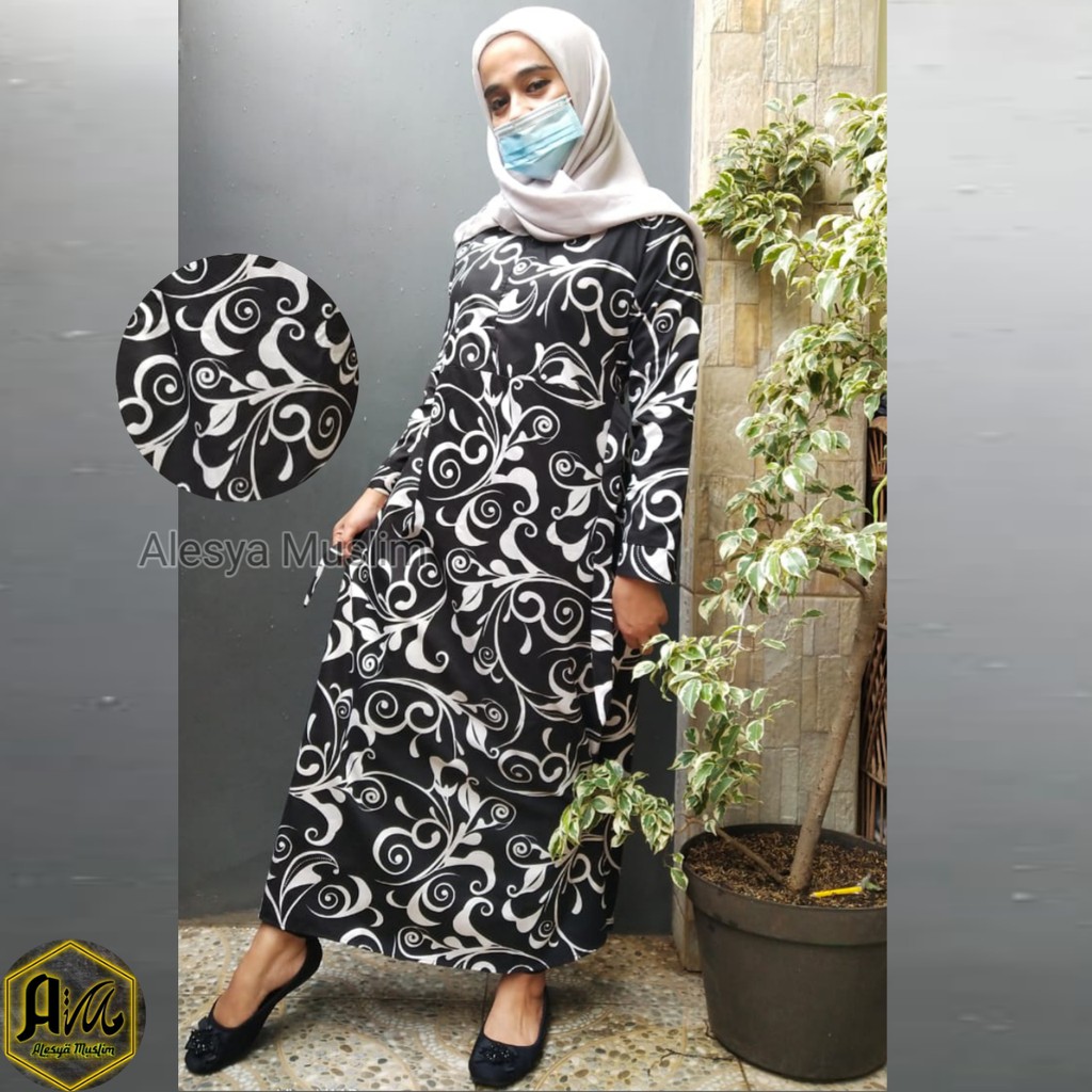 Gamis wanita bahan katun  katun jepang mikro harga grosir best seller