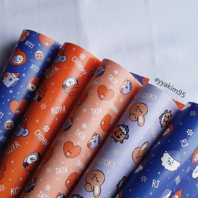 

KERTAS KADO BT21/BT21 FLOWER