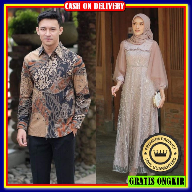 Baju Pasangan Suami Istri 2022 Bju Gamis Model Terbaru Ori Gamis Terbaru2022 Baju Lebaran Pria Wanit