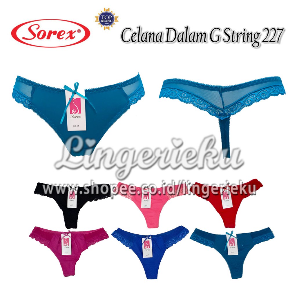 Celana Dalam G String Wanita Satin Seksi Sorex B 227 ALL SIZE Muat Sampai XL