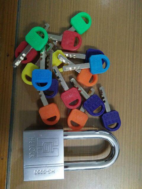 Gembok Hg Lock 50mm Anti Potong Anti Maling Anti Air Keras Kunci Gembok Baja