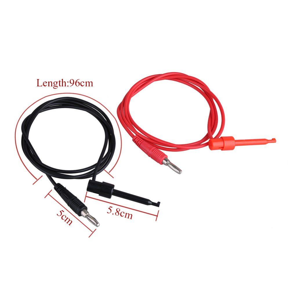 [Elegan] Untuk Multimeter Universal Lead Cable Kabel Colokan Pisang Test Hook Connector