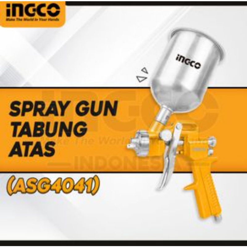 SPRAY GUN SEMPROTAN CAT SPRAY GUN TABUNG ATAS ASG4041 INGCO