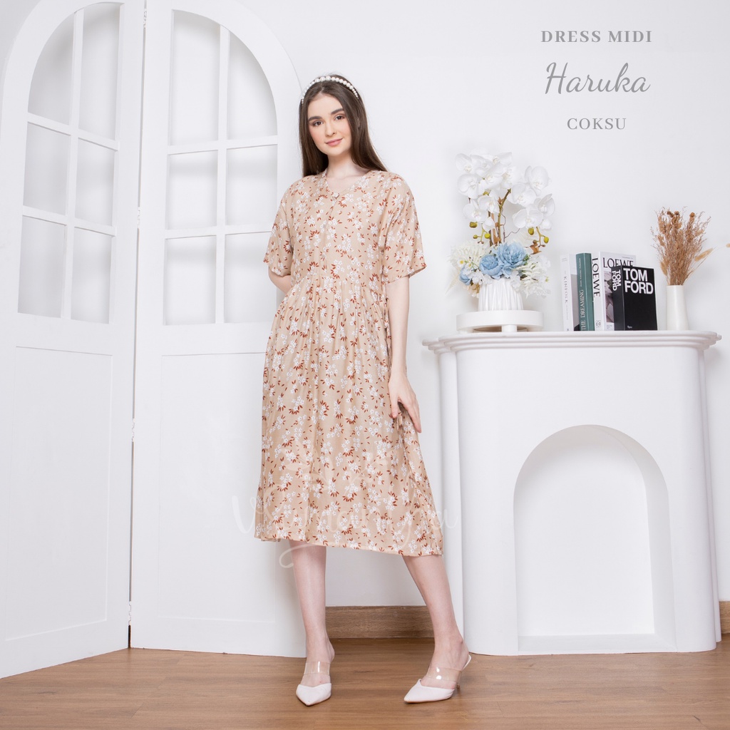 Dress / Daster Midi Korean Haruka