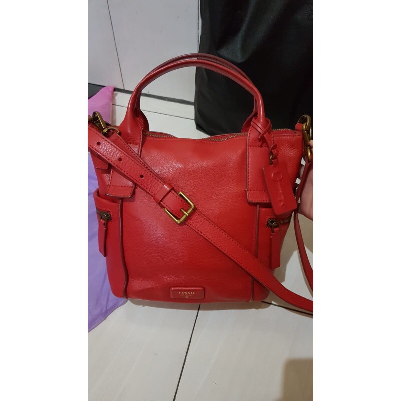 Tas fossil emerson medium red