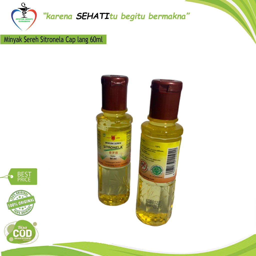 PROMO minyak sereh sitronela lang 60ml minyak gosok