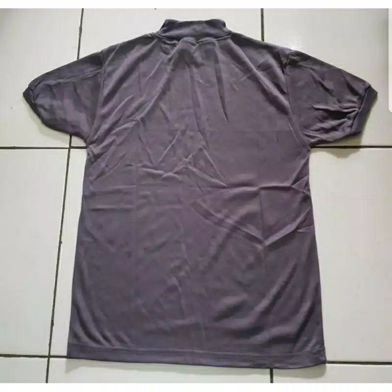 Kaos oblong polisi tribrata leher tinggi warna abu|Kaos Dalaman polisi leher tinggi|Kaos polisi abu