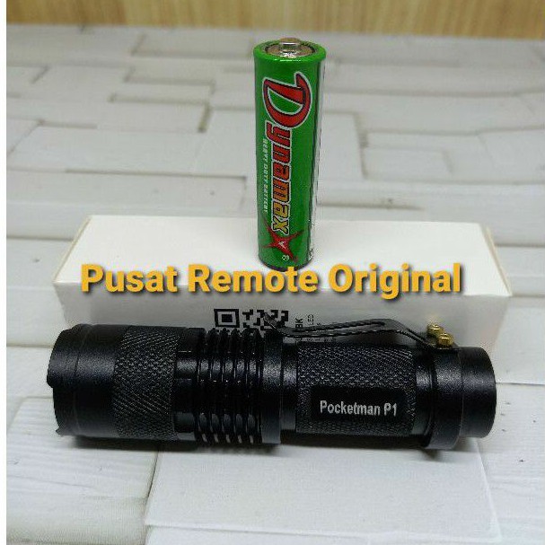 SENTER POCKETMAN SENTER LED FLASH LIGHT WATERPROOF TAHAN AIR