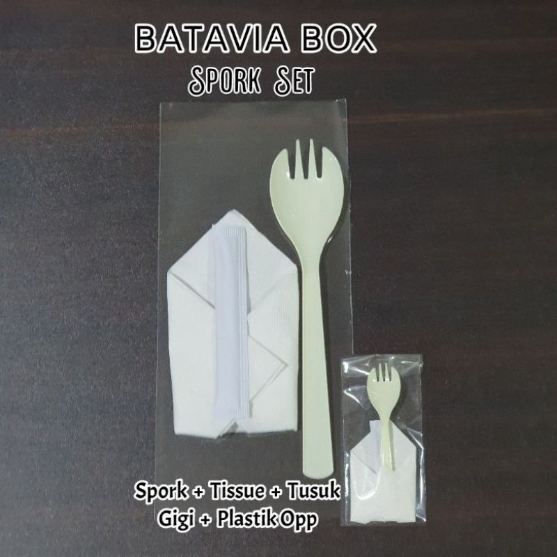 Spork  set (spoon and fork) /10set