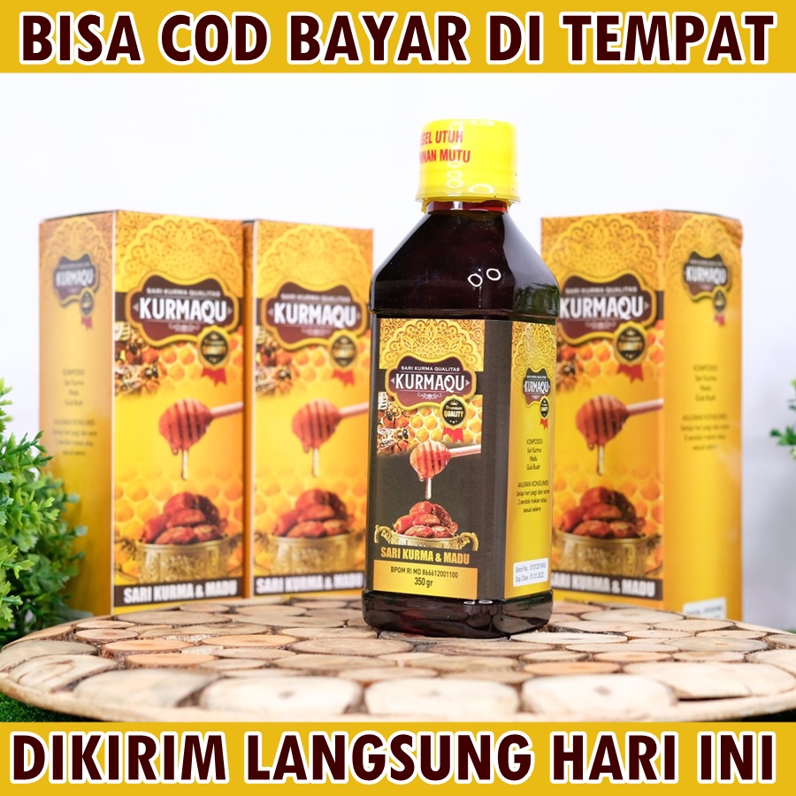 KURMAQU - Obat Buat Lemah Syahwat pria / Jamu Atasi Ejakulasi Dini / Obat Herbal Stamina Pria / Madu Kurma Sari Kurma KurmaQu Original 100% ASLI-1