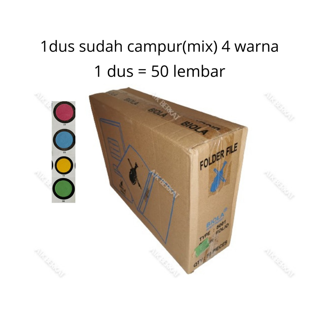 

map Biola 5001 snelhecter 1dus mix 4 warna