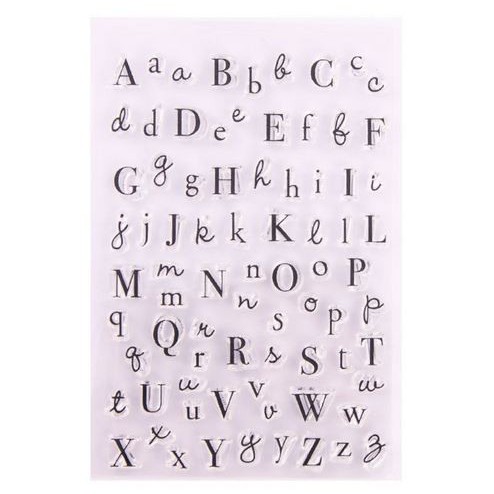 Clear Stamp (Stempel Transparan/Bening) - Three Kind Letters Font