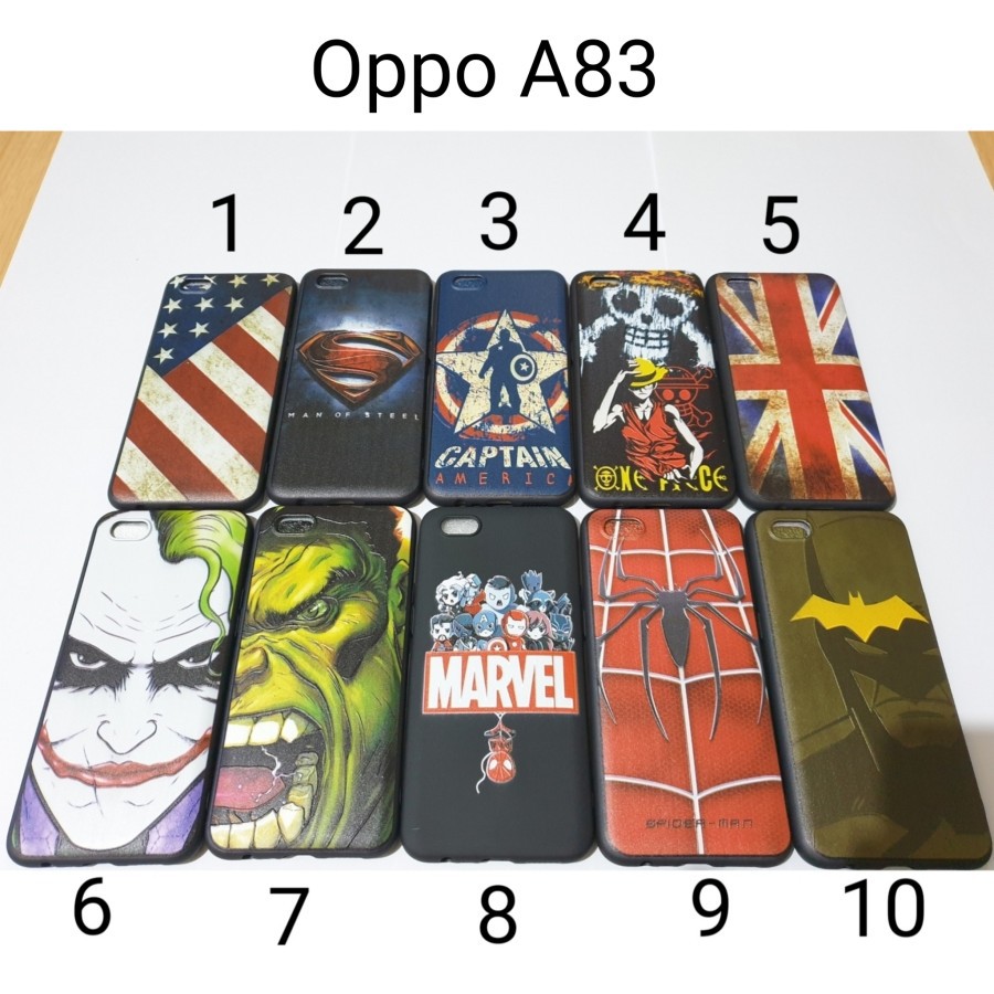 Case Softcase Karakter For Oppo a83 / Case Pria Oppo A 83