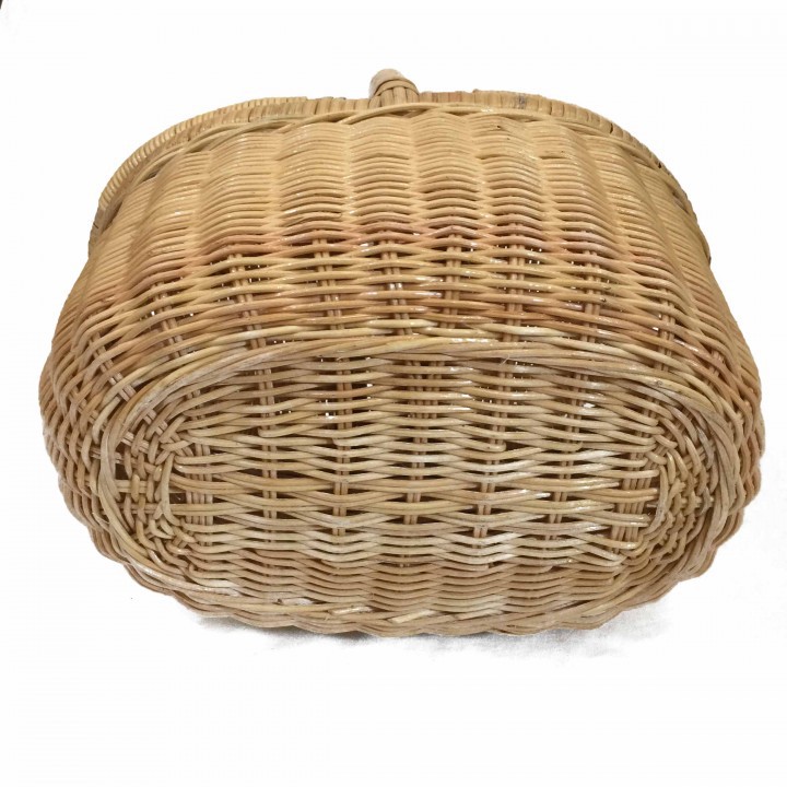 Kerajinan Tangan Rotan - Keranjang Piknik Oval besar 32 x 30 x 21cm