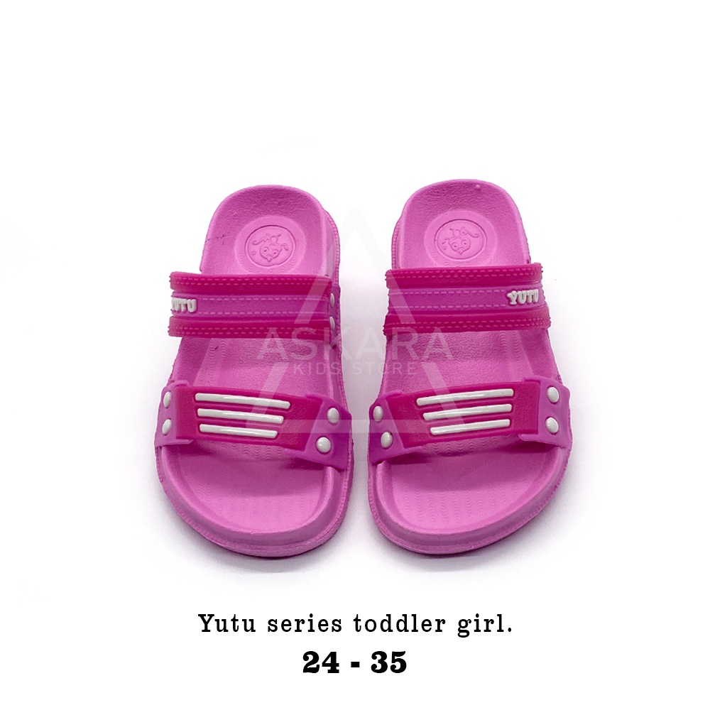 Sandal Yutu Anak Perempuan Ban Dua Sandal Karet Anak Perempuan Terbaru Sandal Anak 2-8 Tahun