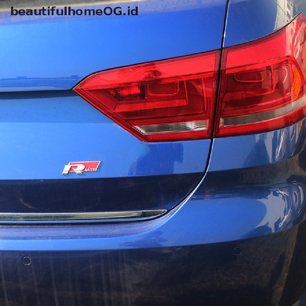 Stiker Emblem Rline Bahan Metal Untuk Bagasi Mobil VW CC GTI Passat