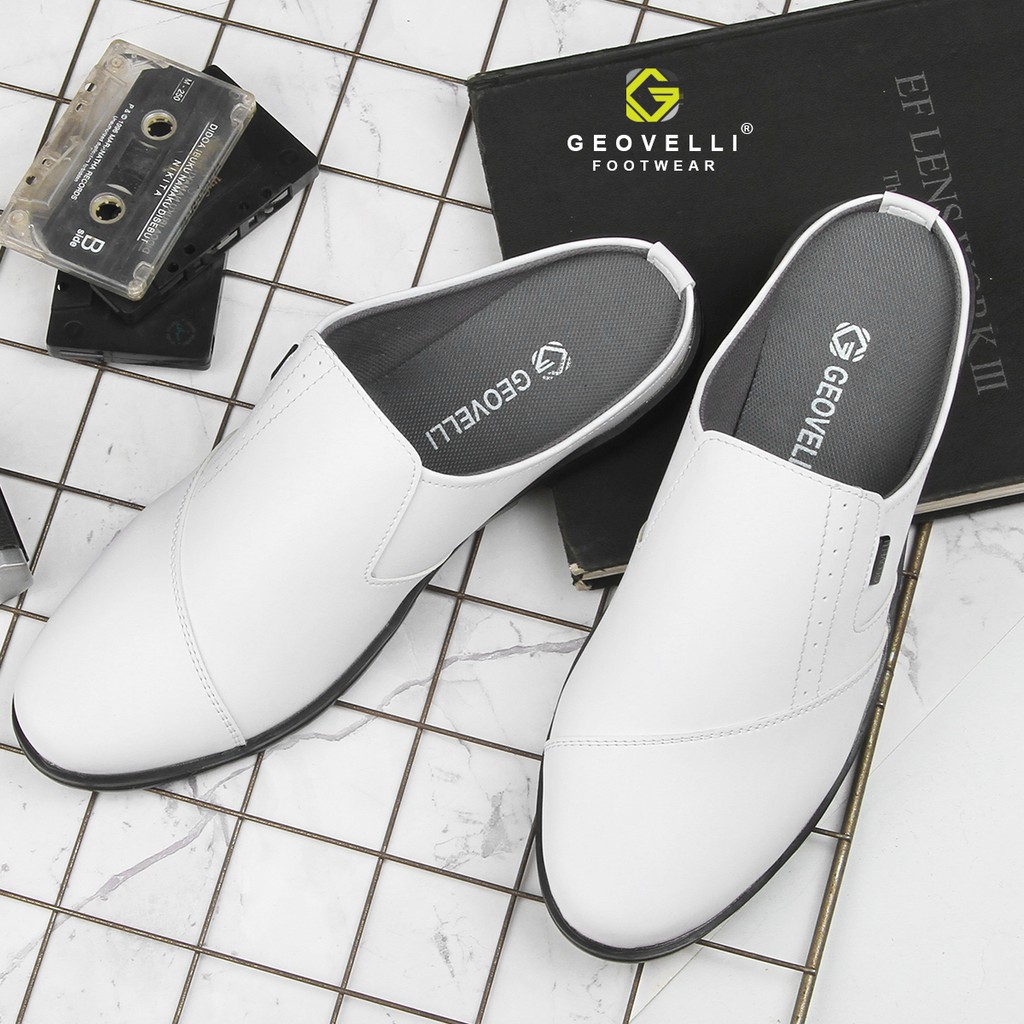 GEOVELLI STORE! Sandal Sepatu Bustong Cowok Sendal Sepatu Tutong Slop Pria Formal Sandal Umroh Haji