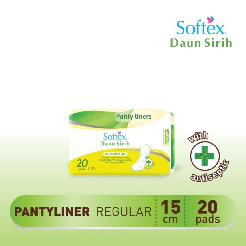 Softex Panty Liner Daun Sirih 15 cm - 20 s