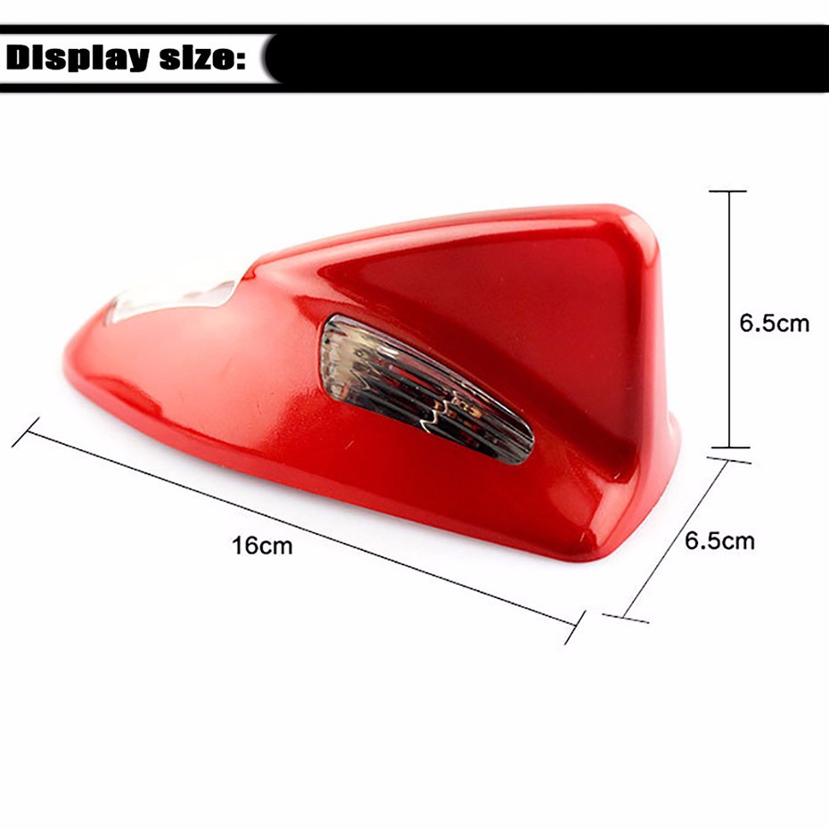 Lampu Strobo LED Bentuk Sirip Hiu Anti Tabrakan Untuk Dekorasi Mobil