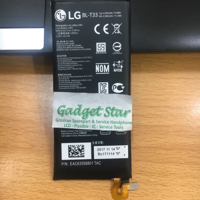 BATRE BATERRY BATERAI ORIGINAL LG Q6 BL-T33 BL T33