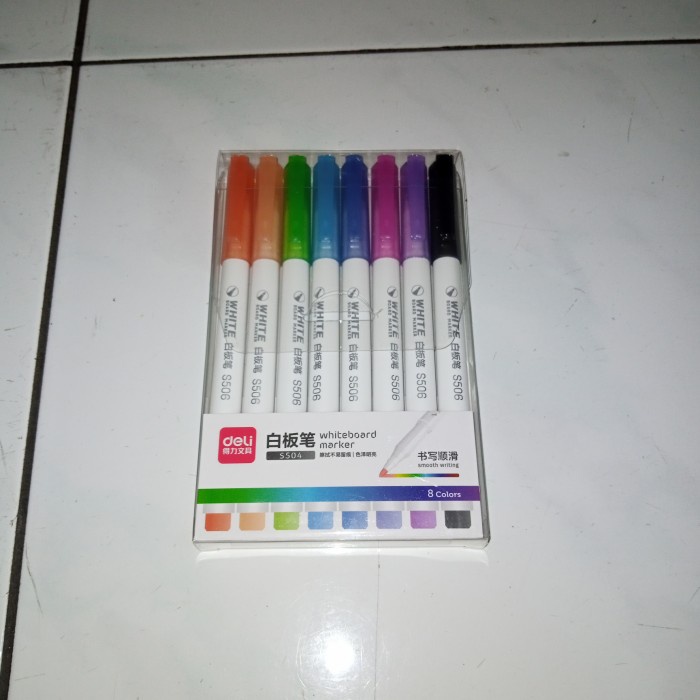 

Cantik 8 Buah Spidol Warna Warni White Board Marker Ketebalan 1 Mm Trendi