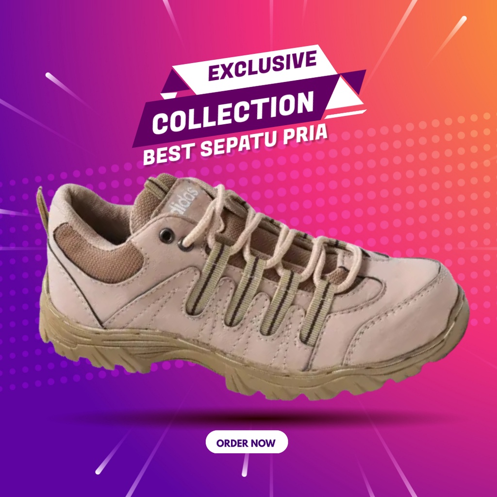 SEPATU SAFETY BOOTS PRIA LOW ADIDAS COWOK ORIGINAL PREMIUM