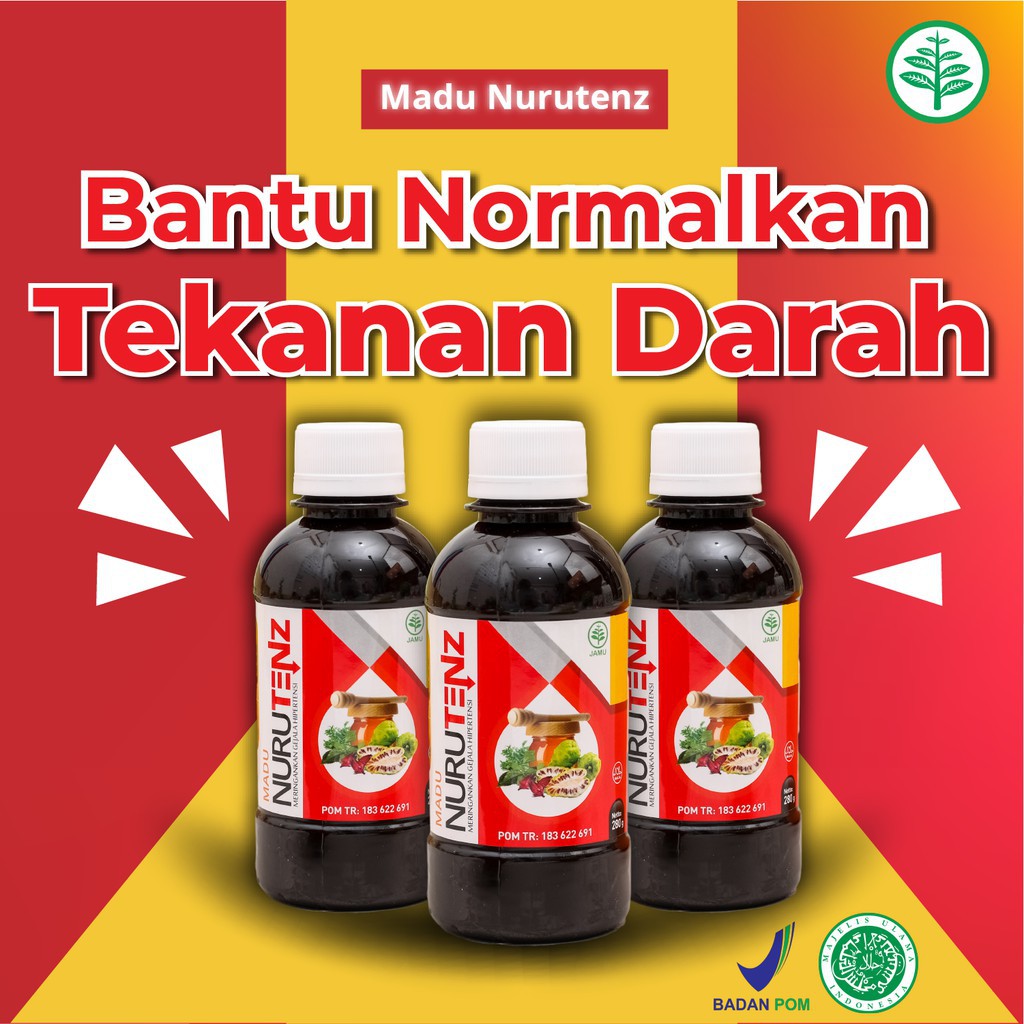 

Obat Hipertensi Madu Nurutenz Obat Herbal Hipetensi Gula Darah Tinggi Menormalkan Tekanan Darah BPOM